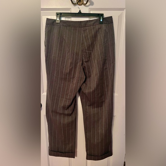 David Brooks Charcoal Pinstripe Dress Pants - Picture 3 of 7